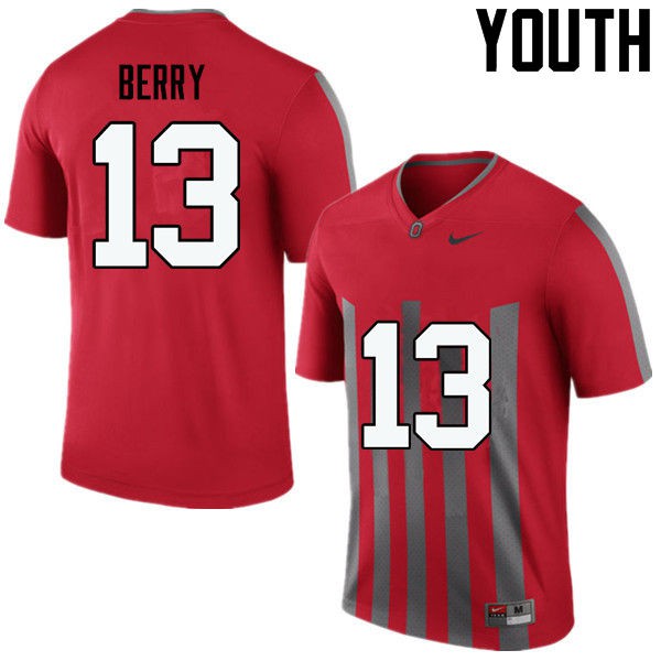 Ohio State Buckeyes #13 Rashod Berry Youth Alumni Jersey Throwback